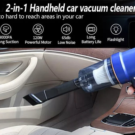 BDI Wet/Dry Cordless Handheld Car Vacuum Cleaner & Air Duster 9000PA 120W Power