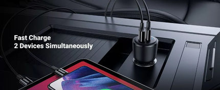 Ugreen 63W USB C Car Charger Adapter - PPS 45W Super Fast Charging 2.0 + 18W QC