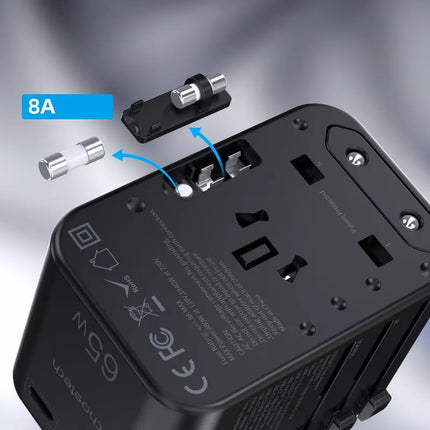 Choetech GaN Universal Travel Adapter Power Plug PD5008, PD5009, PD6028