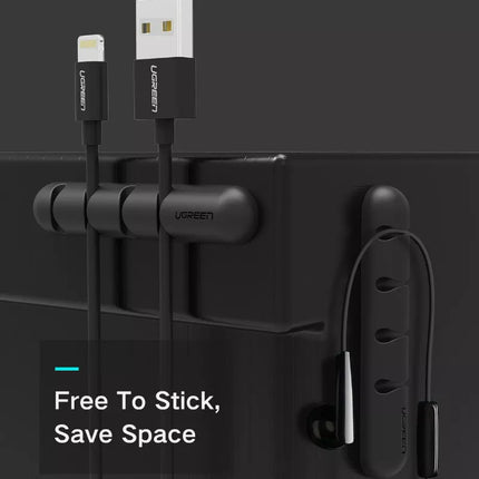 Ugreen 2-Pack 4 Cable Clips Self-Adhesive Cable Management Organizer