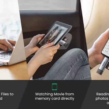 Ugreen 2-in-1 USB-C + USB 3.0 TF/SD Card Reader OTG Memory Card Adapter