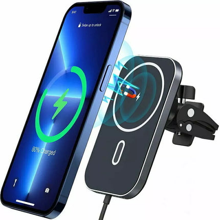 Choetech T200 MagSafe Wireless Car Holder + Dual USB C Charger For iPhone 16 15