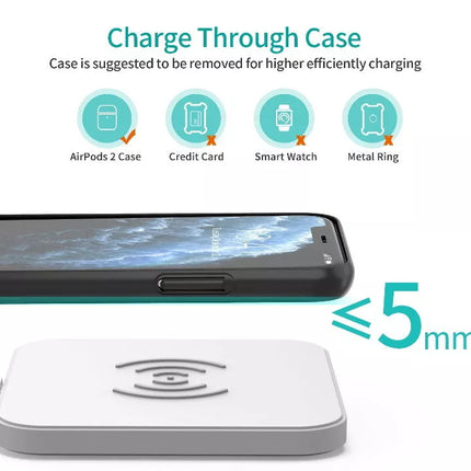 Choetech T511 10W Universal Qi Certified Fast Wireless Charging Pad