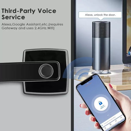 BDI Premium Fingerprint Passcode Smart Keyless Digital Door Lock Mortise Handle