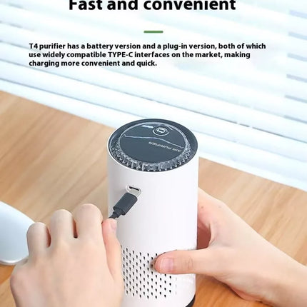 BDI Portable Car Air Purifier w/ HEPA Filter Negative Ion Generator Deodorizer