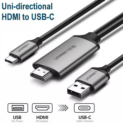 UGREEN 4K HDMI to USB C Cable with USB Power 1.5m Streaming on Nreal Air VR