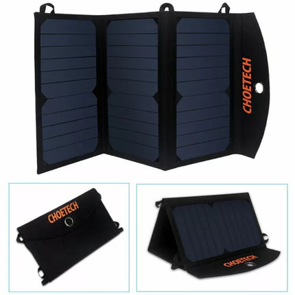 Choetech SC001 19W Solar Panel Portable Charger USB Charger For Camping Outdoors
