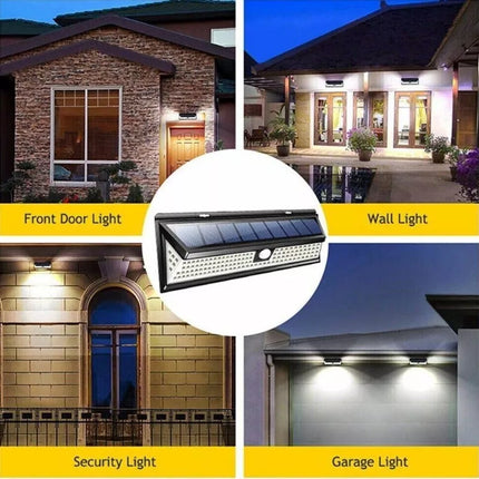 BDI Outdoor Caravan Spotlights Floodlights 800lm Solar Sensor Wall Light w/ PIR