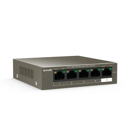 Tenda TEG1105P-4-63W 5-Port Gigabit Switch 4-Port PoE+