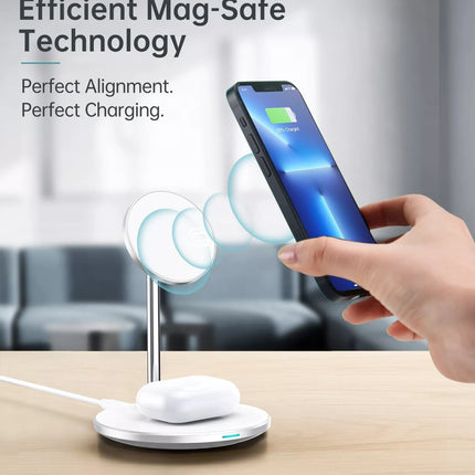 Choetech 2-in-1 MagSafe iPhone Magnetic Wireless Charger Stand iPhone 16