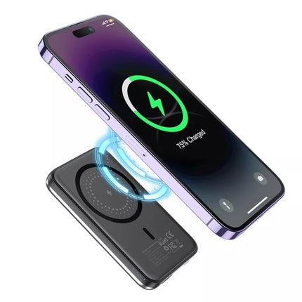 Choetech 5000mAh Magnetic Wireless Charge Power Bank for iPhone 16 or Qi Mobile