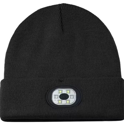 ZONSUSE 2-in-1 Winter Unisex Bluetooth Music Beanie Knitted Hat 6 LED Headlight