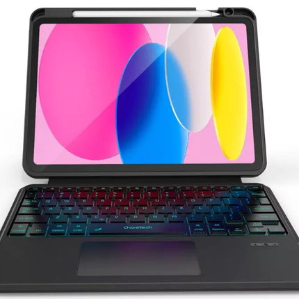 CHOETECH Bluetooth Detachable Keyboard with Touchpad and Backlight for iPad