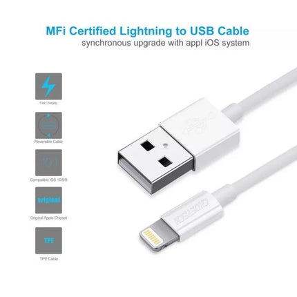 CHOETECH MFi Apple Certified Charge & Sync Cable 2.4A Quick Charge for iPhone