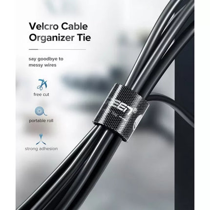 UGREEN Cable Ties Straps Reusable Hook Loop Cord Fastener Wire Management