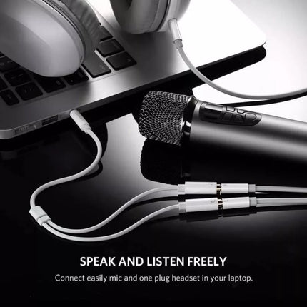 Ugreen 3.5mm Male to 2 Female Headphone Mic Y Splitter Stereo Audio Cable
