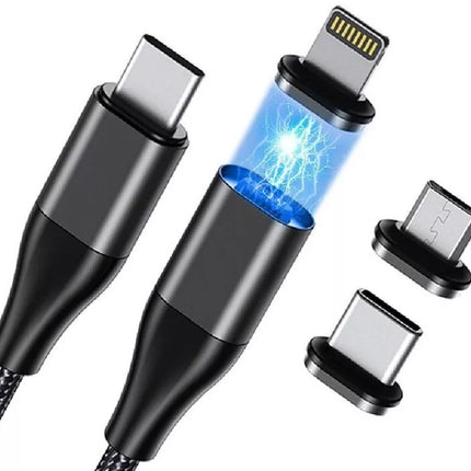 Choetech XCC-1034 3-in-1 Magnetic PD 60W USB C to C Cable - Type C/Micro/iPhone