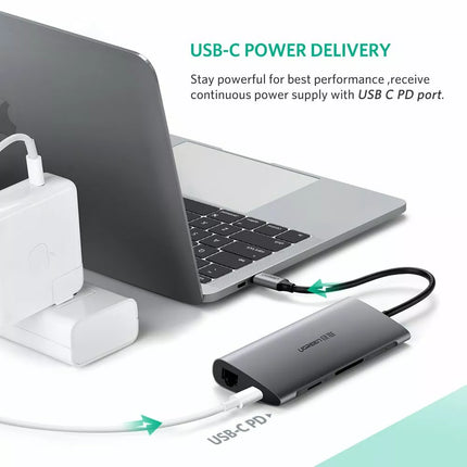UGREEN 8-in-1 USB C Hub Dock Station - 1080P VGA, USB, RJ45, PD, SD/TF