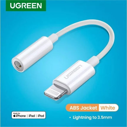 UGREEN iPhone MFi Certified 8-pin to 3.5mm AUX Headphone Audio Adapter
