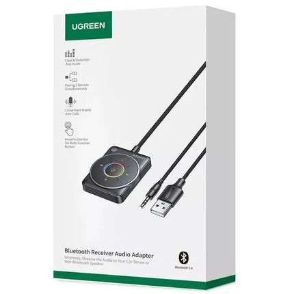 UGREEN Bluetooth 5.4 Receiver AUX Car Audio Adapter Noise Cancellation