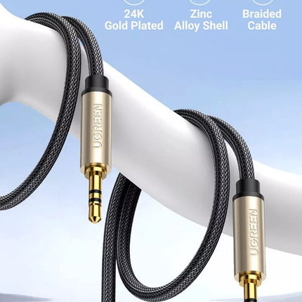 Ugreen AUX 3.5mm Male to Male Audio Cable Auxiliary Aux Stereo Professional HiFi