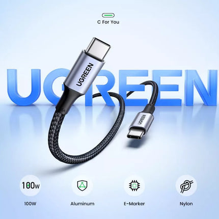Ugreen 100W USB USB C to USB C Fast Charger Cable iPhone 16, S24, MacBook, iPad