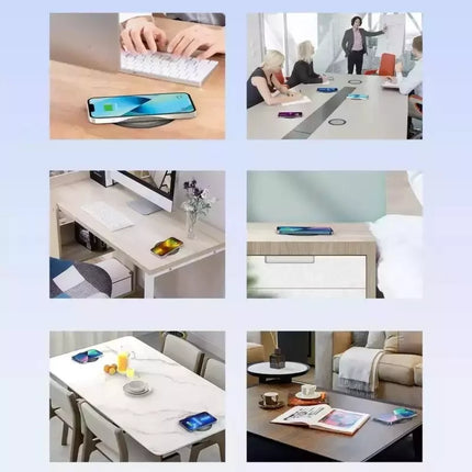 CHOETECH T590-F Invisible Under Table Desktop Wireless Charger Long Distance
