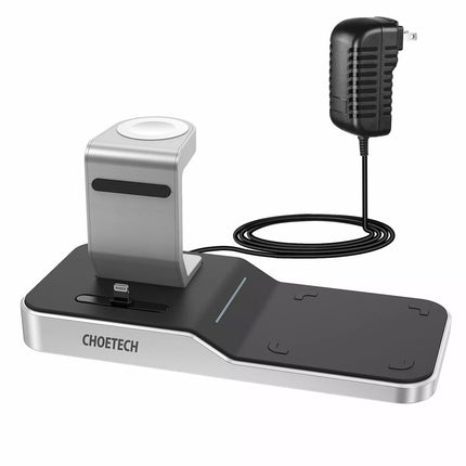 CHOETECH T316 4-in-1 MFi Wireless Charger Docking Station iPhone iPad Watch iPod
