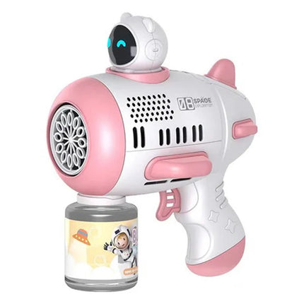 Mercita Space Bubble Guns Machine with LED & Rechargeable Battery for Kids