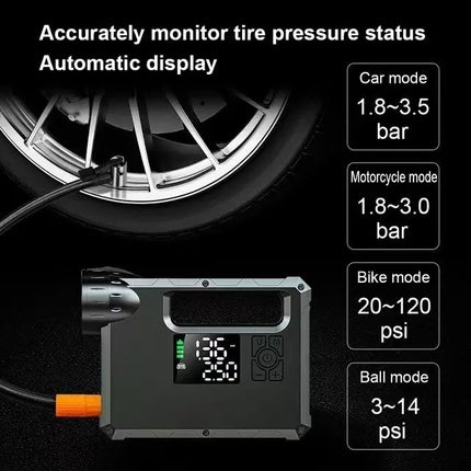Choetech 5-in-1 10000mAh/37Wh Car Jump Starter, Power Bank, Air Pump, Flashlight