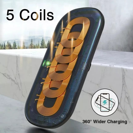 Choetech Dual Wireless Charger 15W 5 Coils Qi Super Fast Wireless Charging Pad