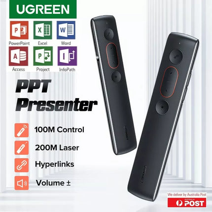 Ugreen Wireless Laser Presenter Flip Pen PPT Remote USB PowerPoint Presentation