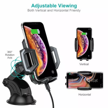 Choetech T521-S Qi Wireless Car Charging Stand Mount 10W Wireless Charger Phone