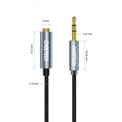 Choetech AUX001-BK 3.5mm Stereo Audio Extension Cable 2M