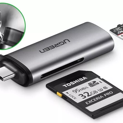 UGREEN USB-C TF/SD Card Reader Memory Card OTG Adapter for PC & Phone