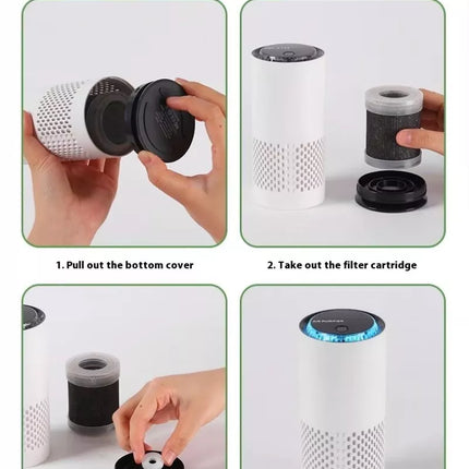 BDI Portable Car Air Purifier w/ HEPA Filter Negative Ion Generator Deodorizer
