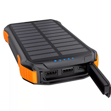 Choetech B659 10,000mAh Qi Wireless Solar Power Bank with LED Light, 2x USB