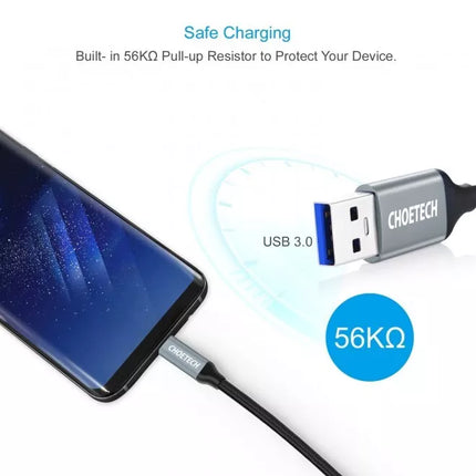 Choetech AC0007 USB 3.0 to USB-C 5V/3A 60W Cable Charging and Data Cable