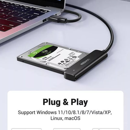 Ugreen USB 3.0 to SATA III Adapter Cable for 2.5" SSD & HDD Hard Drive Adapter