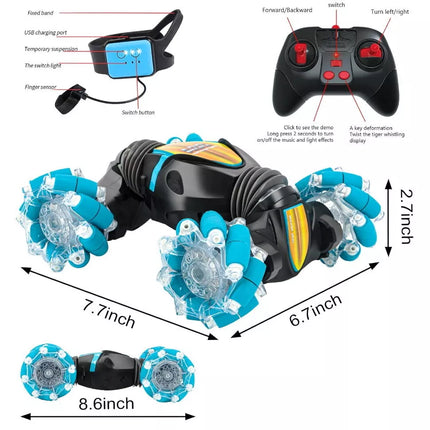 WSD Toys Gesture Sensing RC Stunt Car 2024 - Tumbling, 360° Spinning, Wall Flip