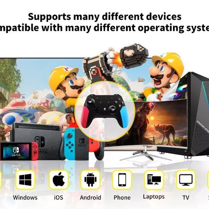 BDI Pro Wireless Controller Gamepad Dual Vibration For Nintendo Switch, PC