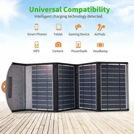 Choetech SC005 Premium 22W IPX4 Waterproof Folding Solar Panel Charger - Camping