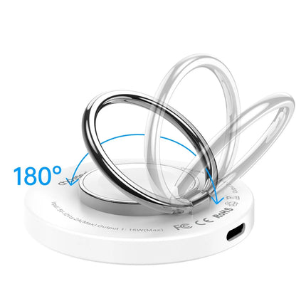 CHOETECH T603-F Ring Holder & Magnetic 15W Wireless Charger for iPhone/iWatch