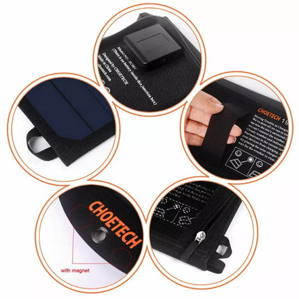 Choetech SC001 19W Solar Panel Portable Charger USB Charger For Camping Outdoors