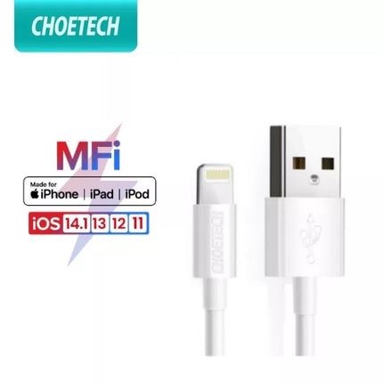 CHOETECH MFi Apple Certified Charge & Sync Cable 2.4A Quick Charge for iPhone