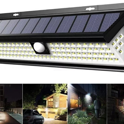 BDI Outdoor Caravan Spotlights Floodlights 800lm Solar Sensor Wall Light w/ PIR