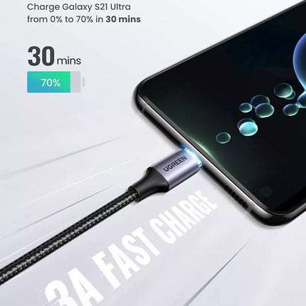 Ugreen USB-C to USB-C 90° Angled Type C 60W PD Fast Charge Charging Cable