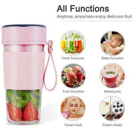BDI Portable Blender Cup with 6 Blades ice Crusher Fruit Vegetables Juice Maker