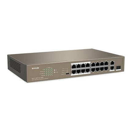 Tenda TEF1118P-16-150W 16FE+2GE/1SFP Desktop Switch With 16-Port PoE