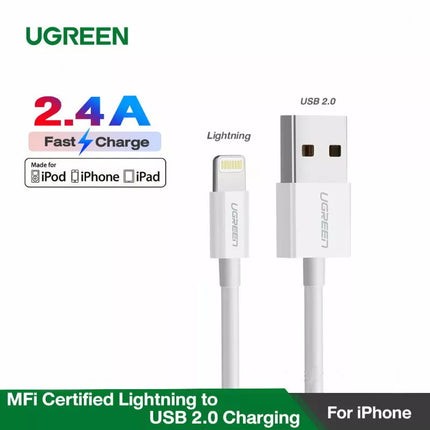 UGREEN iPhone MFi Certified to USB Fast Charging Sync Cable for iPhone 14 13 12